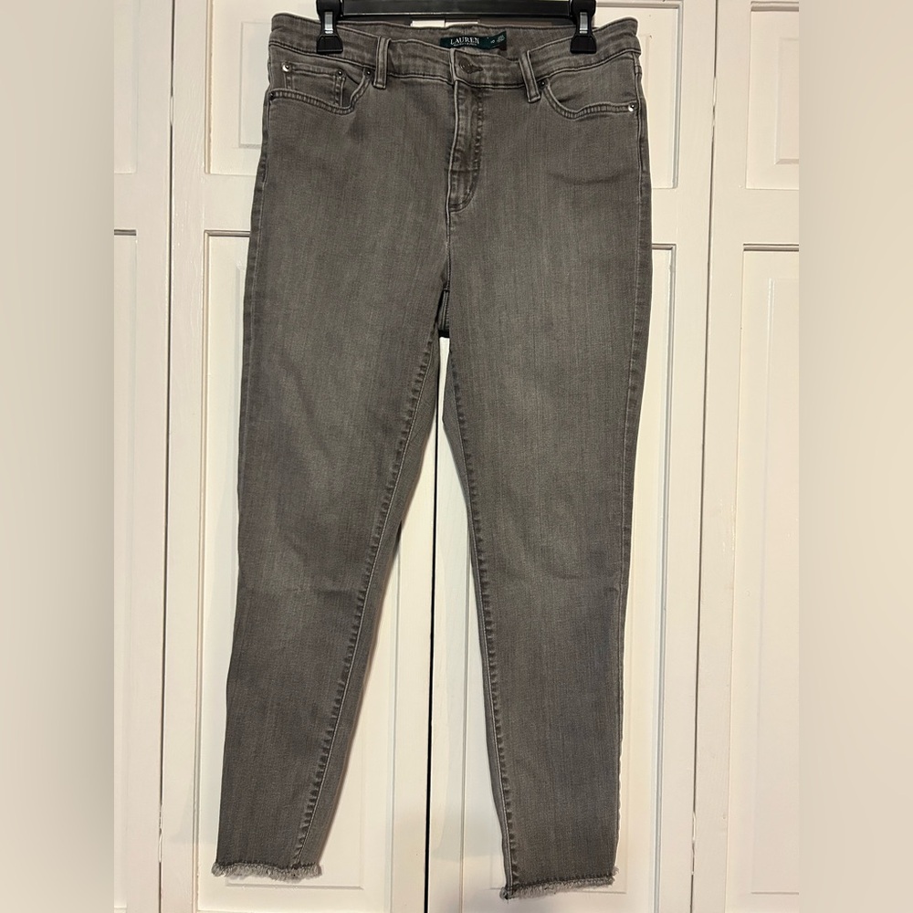 Lauren Ralph Lauren Women's Charcoal Skinny Jeans
